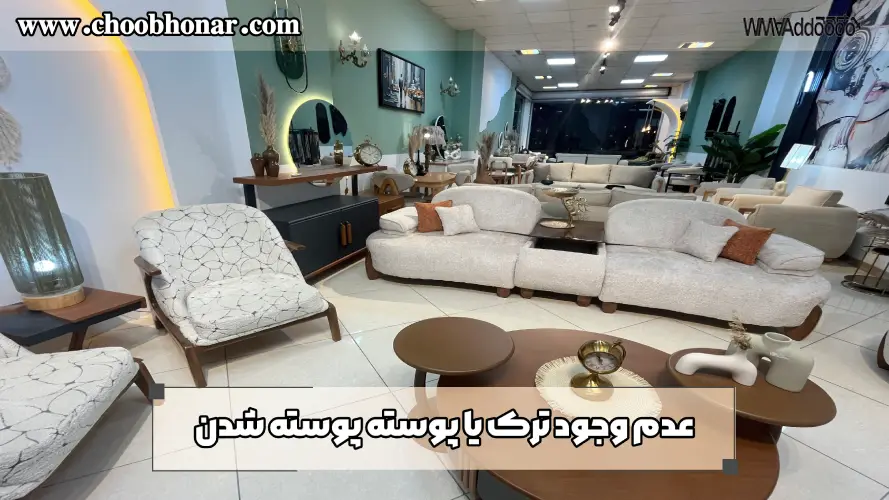 عدم وجود ترک یا پوسته پوسته شدن